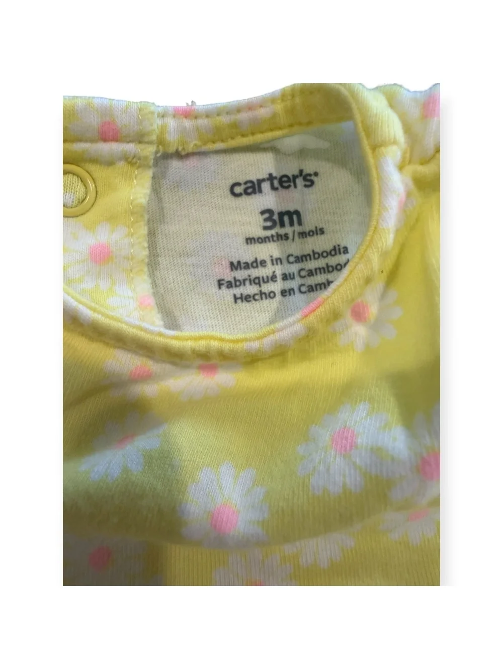 Carter's Baby Girls' 3 Months Dress, Yellow and Blue Floral